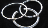 chunky forged sterling silver bracelets