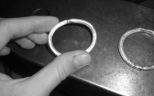 hand forged sterling silver baby bracelets