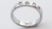 forged platinum diamond anniversary band