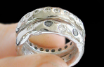 platinum diamond wedding rings