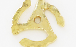 18k yellow gold record spindle